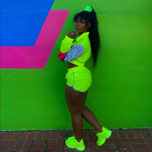 neon 2 piece set